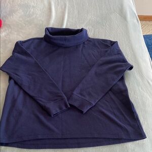 Land’s End Navy Blue Turtleneck Sweater